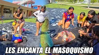 Se dejaron rojita las pomas por los cinchazos.