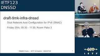 IETF 123: Extensions for Scalable DNS Service Discovery (DNSSD) 2025-07-24 10:00