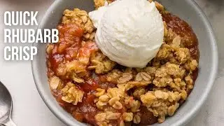 Rhubarb Crisp l The Recipe Rebel
