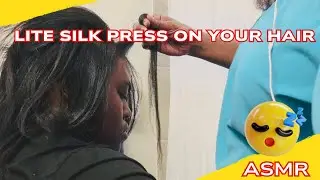 ✨ASMR✨Relax While Silk Press Your Hair 😌| Vlogmas Day 6