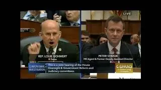 Gohmert Grills Strzok on Bias & Emails Sent To Unauthorized Source