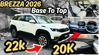 Maruti Brezza Lxi Modification With Price ✅ Alloys Rs 15,000 Only 🔥Pasting Items Free 👉Cruise Free✅