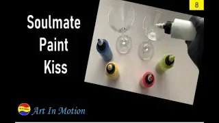 (8) Acrylic paining_Soulmate Paint Kiss pour_Art in motion