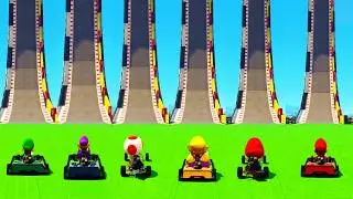 Испытание &laquo;Каждый персонаж Super Mario против рампы&raquo;