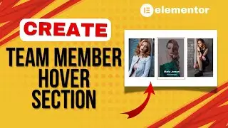 How To Create Team Section In Elementor |  Image Hover Text | Wordpress Tutorial