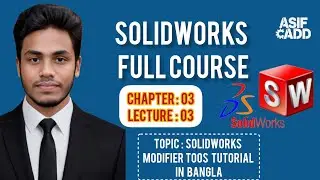 How to draw V-Block in Solidworks by Asif CADD 