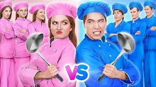 Jungen vs M&auml;dchen: Koch-Challenge | Lustige Essenssituationen von Multi DO Team