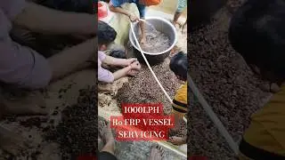 FRP Vessel strainer cleaning#1000LPH RO Plant service#How to vessel service.
