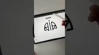 Alina name done ✅ #logo #logodesign