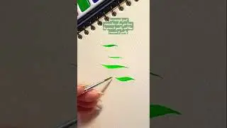 basic leaf strokes you can try giving from now on🌿✨#shorts