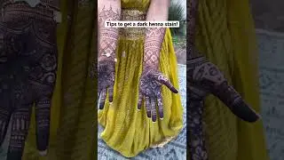 Do THIS to get a DARK henna stain! 🌿#henna #mehndi #satisfyingvideos