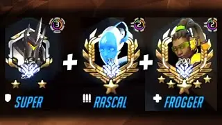 RASCAL ECHO + SUPER REIN + FROGGER LUCIO! [ OVERWATCH SEASON 21 TOP 500 ]