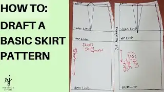 [DETAILED] HOW TO: DRAFT A BASIC SKIRT PATTERN|| DIY BASIC SKIRT PATTERN|| BEGINNER FRIENDLY