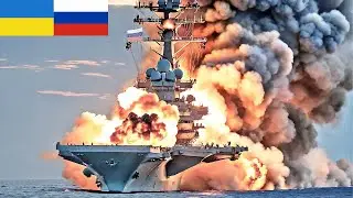 THIS NIGHT! Russian Only Aircraft Carrier with North Korean Shells Sunk by Ukrainian F- 35 Missiles