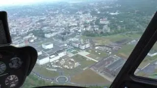 Helicopter flight above Ostrava