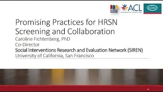 Promising Practices for HRSN Screening and Collaboration Between Hospitals and CBOs