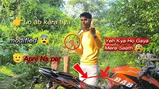 👉Lo ab kara liya modified 😨 apni Ns per🫡 #nsmodified #bikemodified #modified #pulsar 