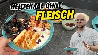 OptiGrill Rezept OHNE FLEISCH - Halloumi, Portobello & Joghurt-Minz-Dip