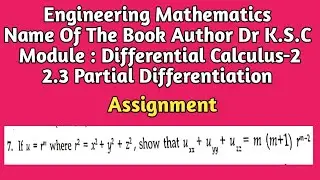 Assignment If u = r^m Where r² = x² + y² + z² Show That (∂²u/∂x²)+(∂²u/∂y²)+(∂²u/∂z²)=m(m+1)r^(m-2)