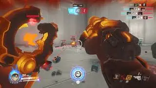 Overwatch Workshop Custom Team Deathmatch vs. Bots Torbjorn Workshop Chamber PC Gameplay