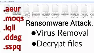AUER, MOQS, SSPQ, IQLL ransomware Virus Removal & decrypt files | Ransomware Attack