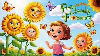 Five Lovely Flowers | ABC nursery rhymes for toddlers | ABC Toddler Learning Videos