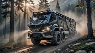 Motorhome Luxury motorhome 6&times;6 apocalypse with bedroom kitchen and caben 