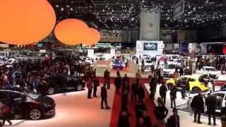 MotorShow Salon auto 2015. Lamps Renault. Geneva. Swiss.