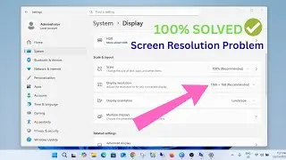 ✅100% FIXED | Screen Resolution Problem Windows 11 Easy Method 2025