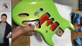 Doing a Custom Nitrocellulose Lacquer Guitar Paint Job (Part 1\2)