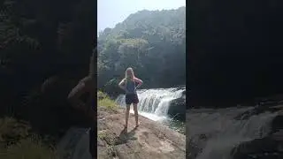 hidden waterfall in Sri lanka #foryou #trendingreels #followforfollowback