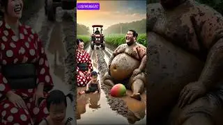 Evolution of cat:Sumo wrestler and baby sitting on the dirty road with tractor 🥰#cat#cute#love#short