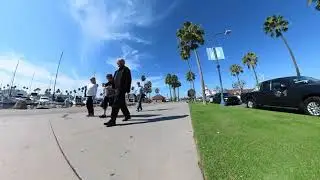 Long Beach, California- Beach trail, Trademill video. Прогулка по Лонг-Бич, Калифорния.