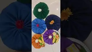 Blouse piece flower folding..thambulam ideas. Blouse piece decoration ideas.sravanamasam thambulam