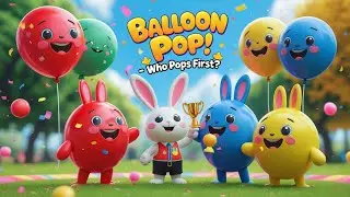 🎈 Balloon Pop Challenge 💥 | Funny Balloon Race for Kids | Who Pops First? 😄