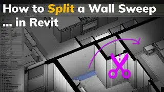 How to Split a Wall Sweep in Revit Tutorial
