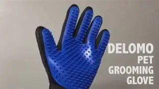 Pet Grooming Glove - Gentle Deshedding Brush Glove - Buy Link in Description
