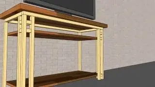 Metal Wood TV Table - Custom Woodworking | Custom TV Console Houston, TX