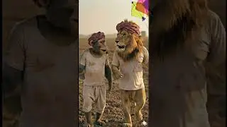 🪁 Lion & Monkey&rsquo;s Kite-Flying Friendship 😆 #funny #comedy #animals #shorts @MrBeast