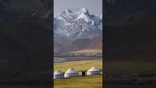 Kyrgyzstan yurt 🛖 #nature #kyrgyzstan #travel #journey #life #relax #beautifulnature