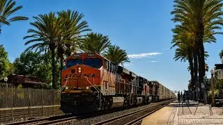 Railfanning Fullerton Station - Amtrak, Metrolink and BNSF Trains on a Tuesday Afternoon