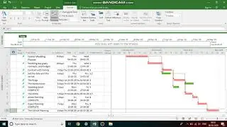 Network Diagram, Critical Task, Slack,  on Ms Project 2016