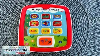 Kidpal My Baby Tablet Developmental Baby Toy Lights Learning Tablet