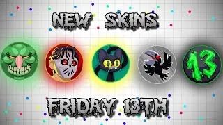 New Skins Friday 13th // Agar.io