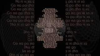 Mere dholna sun | Swaras| lyrical video| The fusion #lyrics #trending#swaras #notes