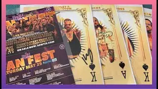 AEW Double or Nothing Fanfest Meet & Greets COMPLETE SET All Full Deck of Cards 8X10 Pro Wrestling