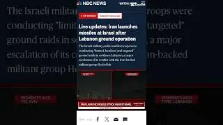 Today's big news Iran launched missiles at Israel.