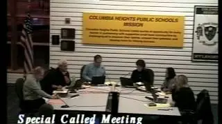 Columbia Heights School Board Special Called Meeting 11/13/14