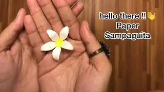 How To Make Sampaguita Paper Flower