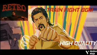RETRO - Train Fight BGM | Surya | High Quality BGM | Santosh Narayan